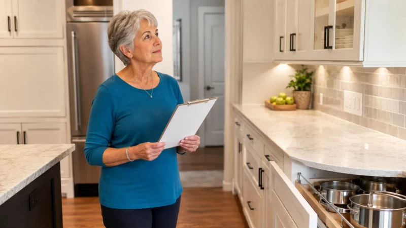 Concise factual description of the scene for Senior-Friendly Kitchen Checklist; do not repeat the headline.