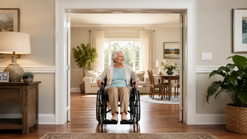 Concise factual description of the scene for Doorway Widths for Walkers and Wheelchairs; do not repeat the headline.