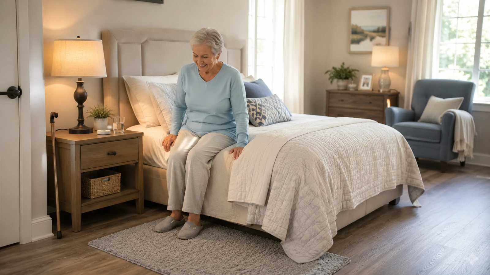 Concise factual description of the scene for How to Make a Bedroom Easier to Use; do not repeat the headline.